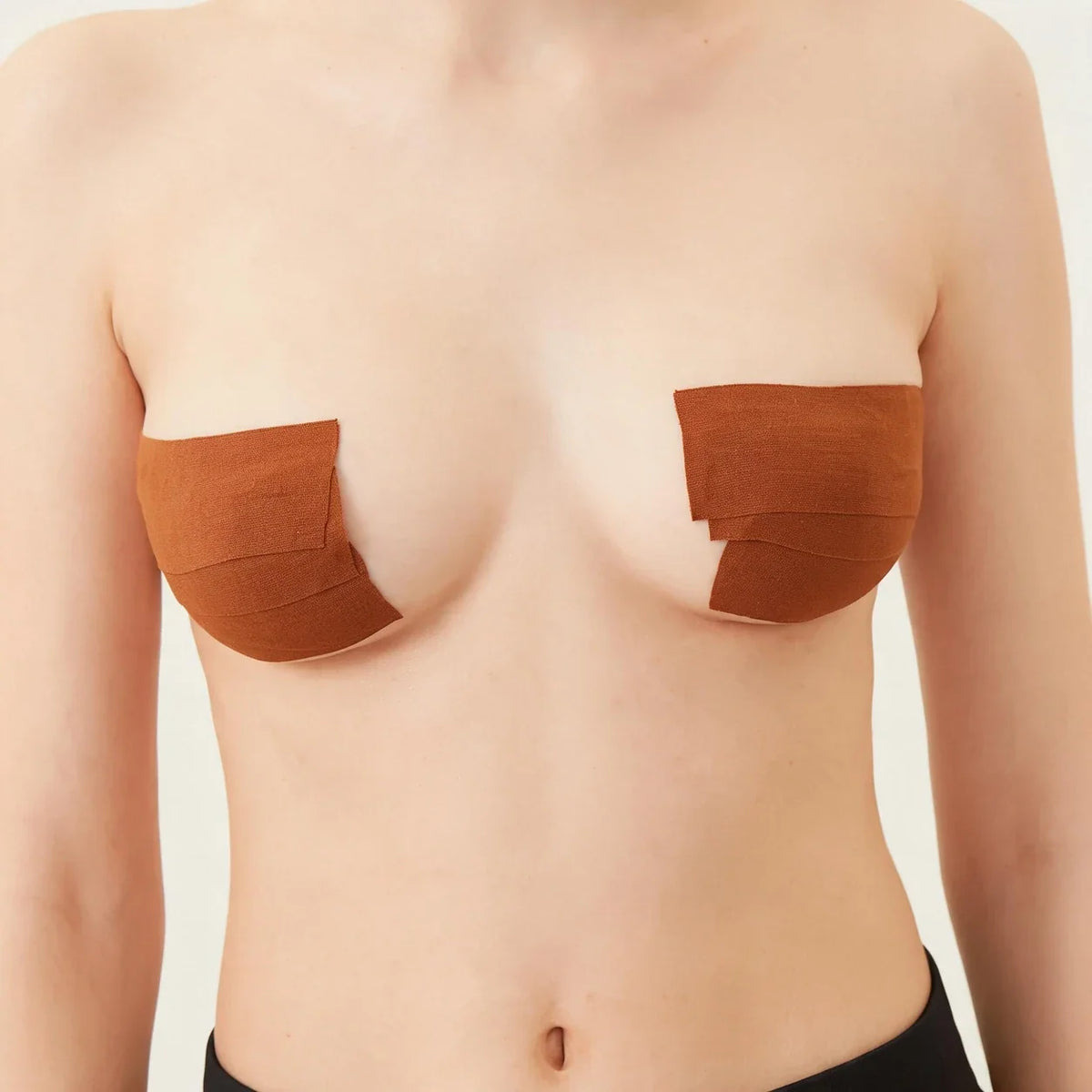 Sculpette Body Tape in Cocoa, applied